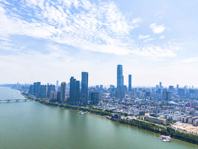  湖南长沙城市风光航拍摄影图