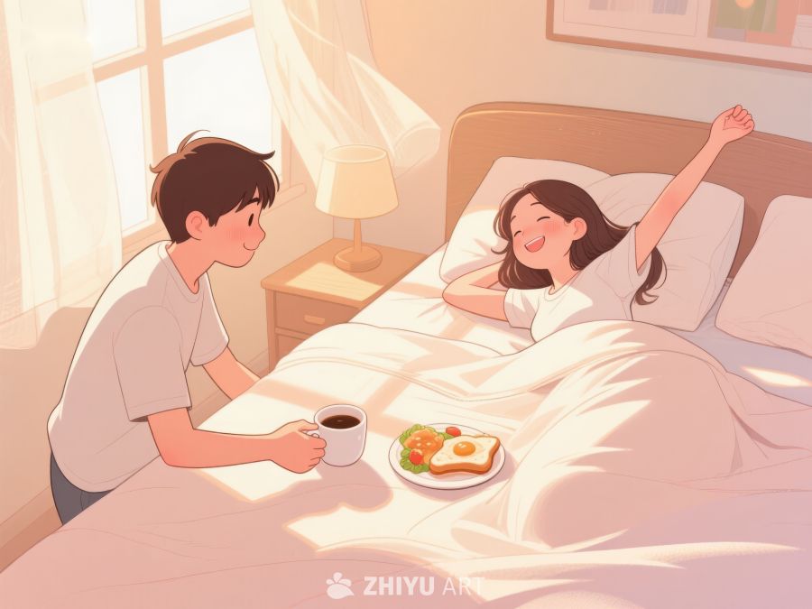 温馨早餐：床边的甜蜜时光 831
