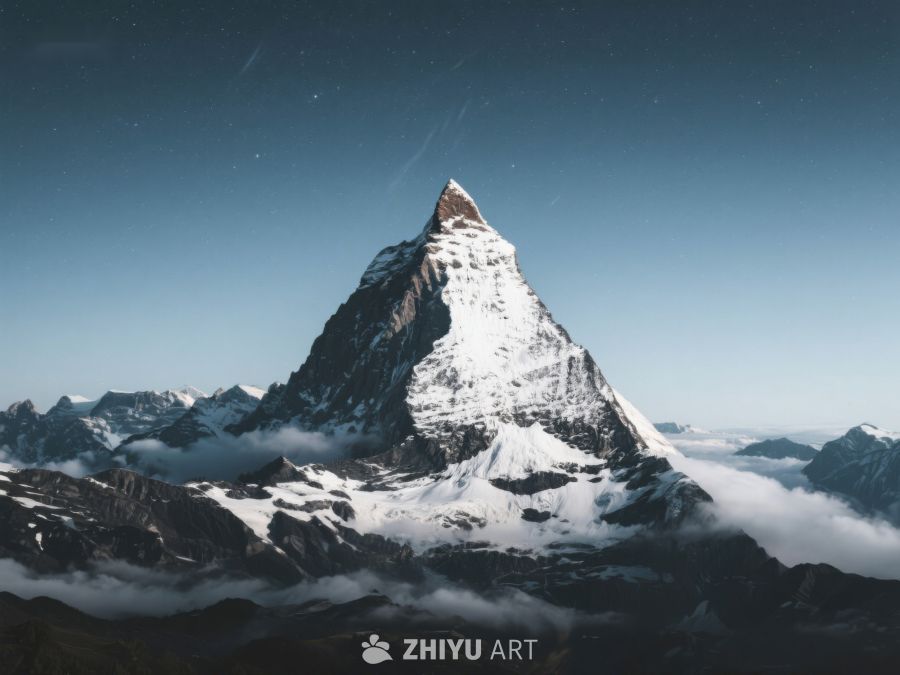 雪山之巅，云雾缭绕 248