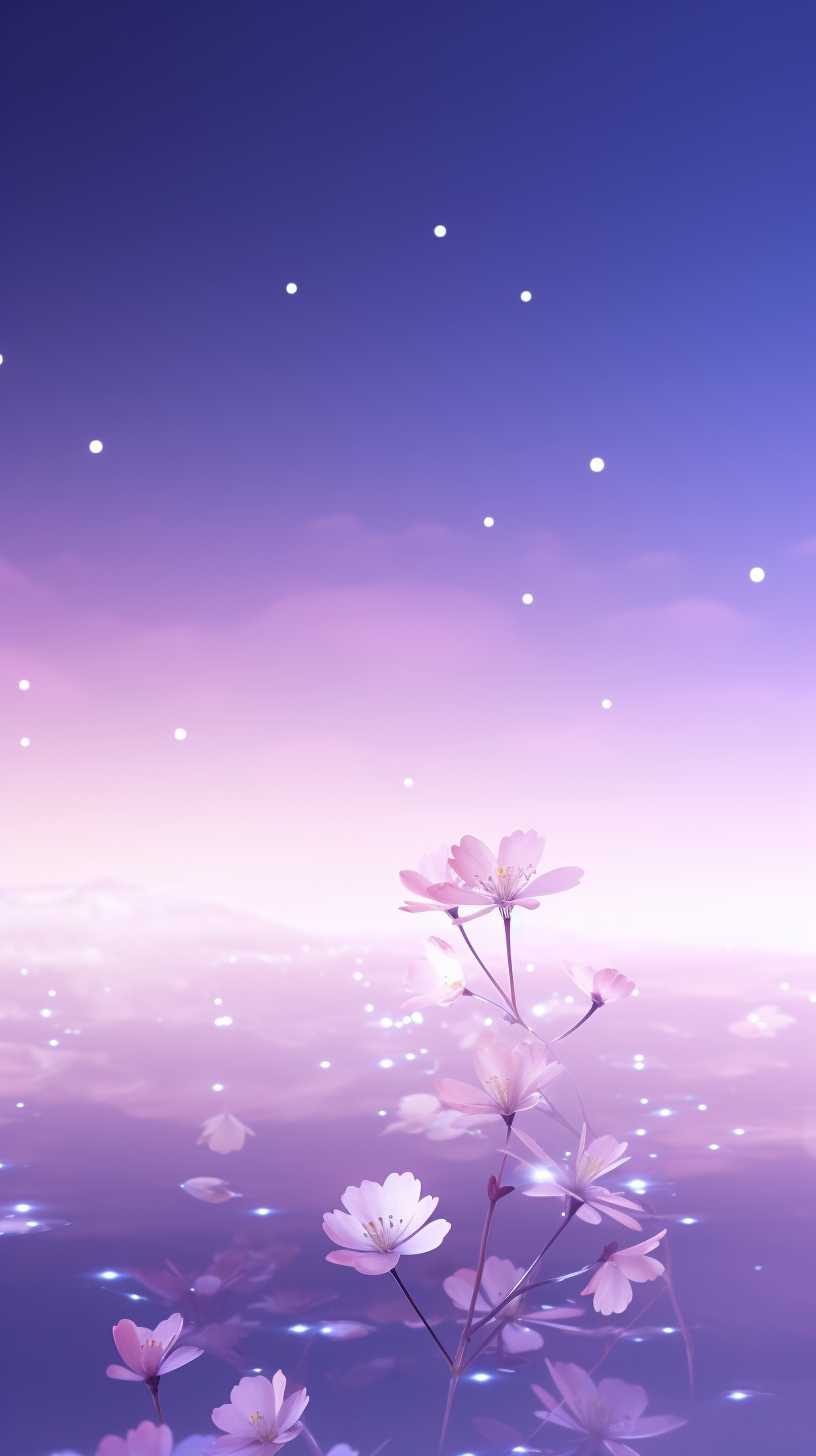 紫色唯美背景图