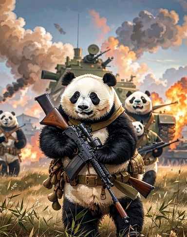 战场上的熊猫