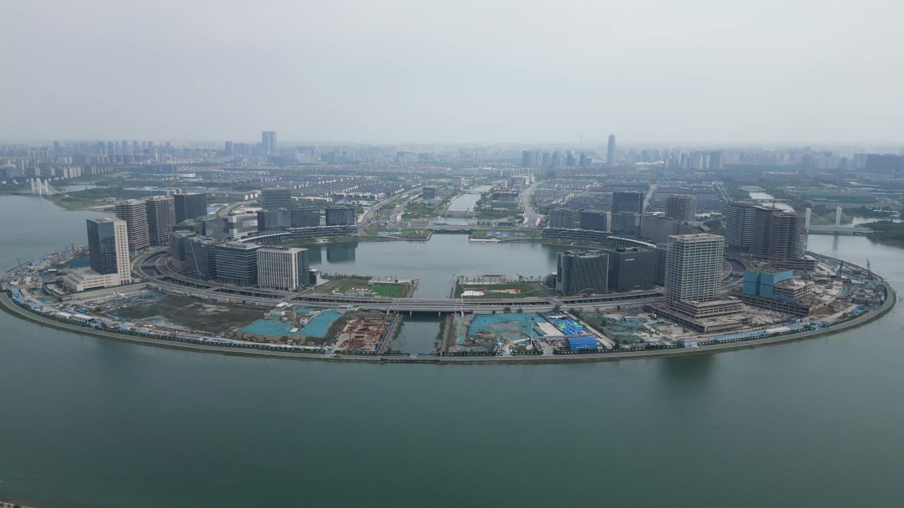 河南郑州城市风光航拍
