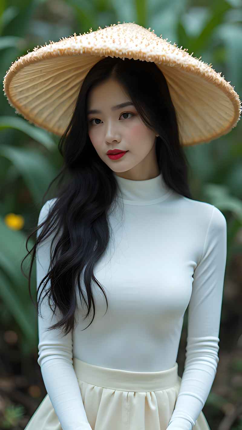 森林户外白色系列性感美女造型 38