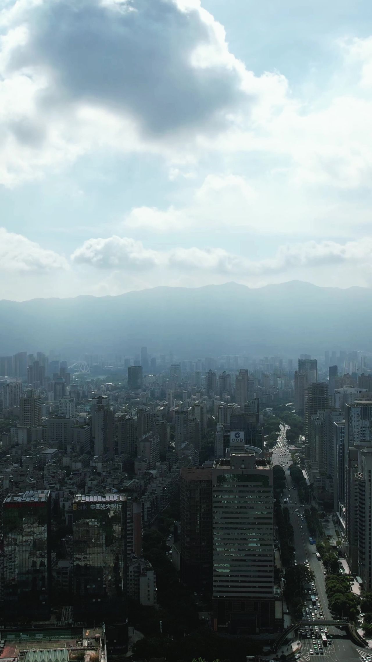 福建福州城市风光竖屏航拍 