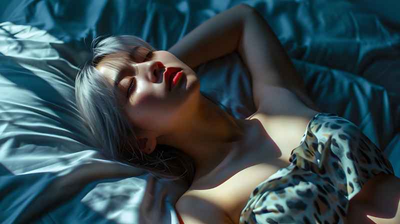 不同的睡姿的美女摄影图 101
