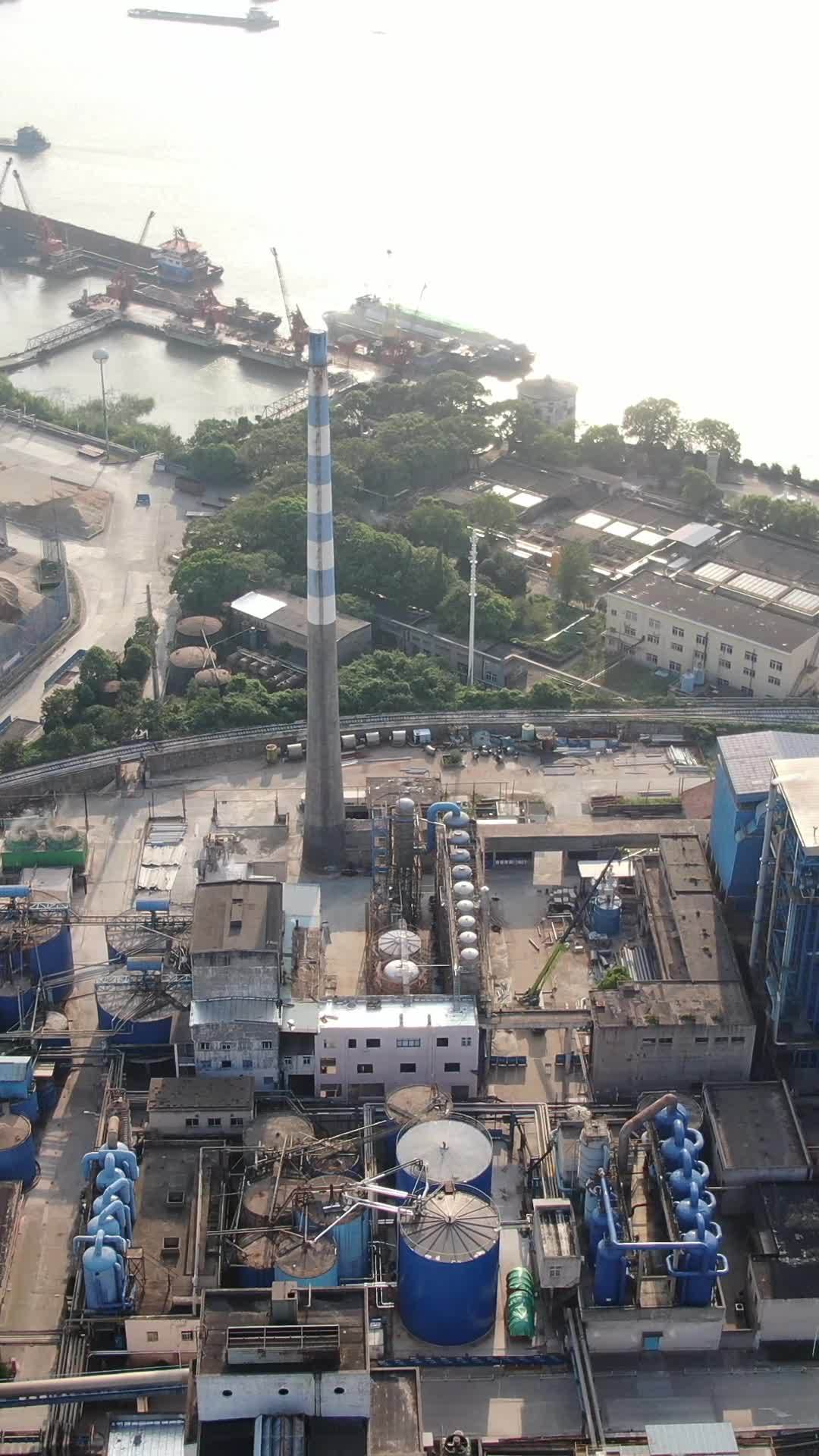 工业区港口全景
