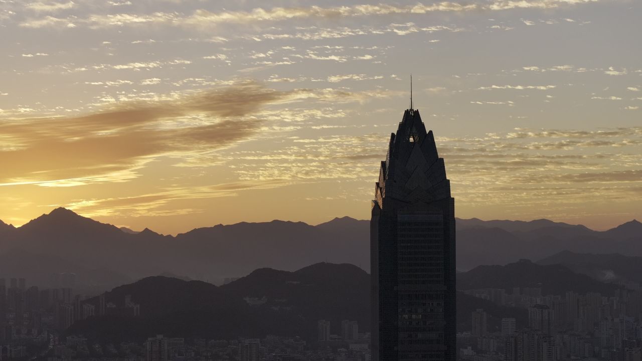 温州城市晚霞和夜景 5
