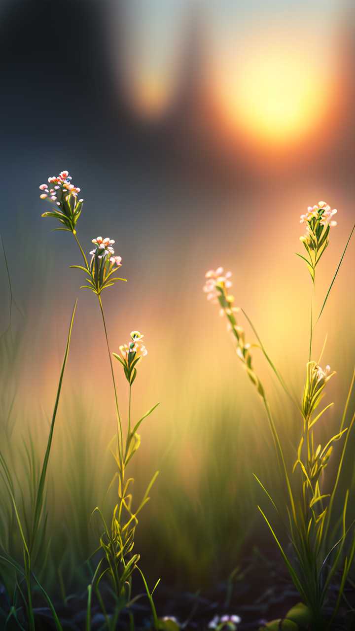 太阳下的小花小草