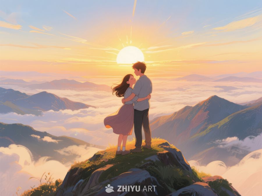 山顶拥抱，云海日出 668