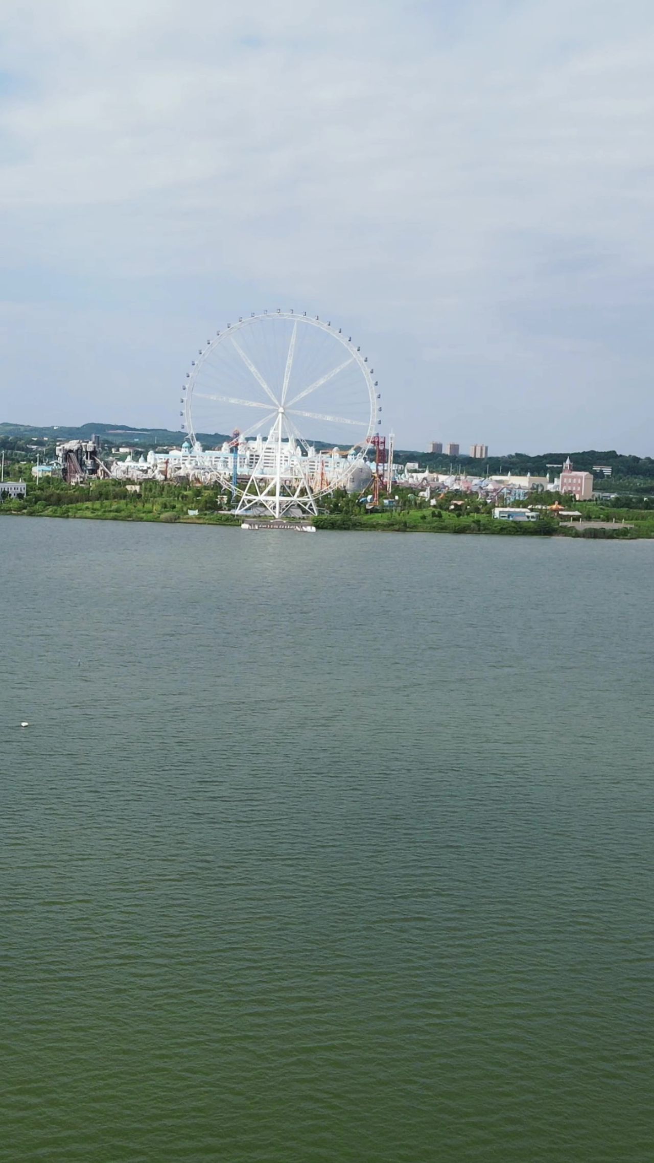 湖南常德柳叶湖4A景区竖屏航拍