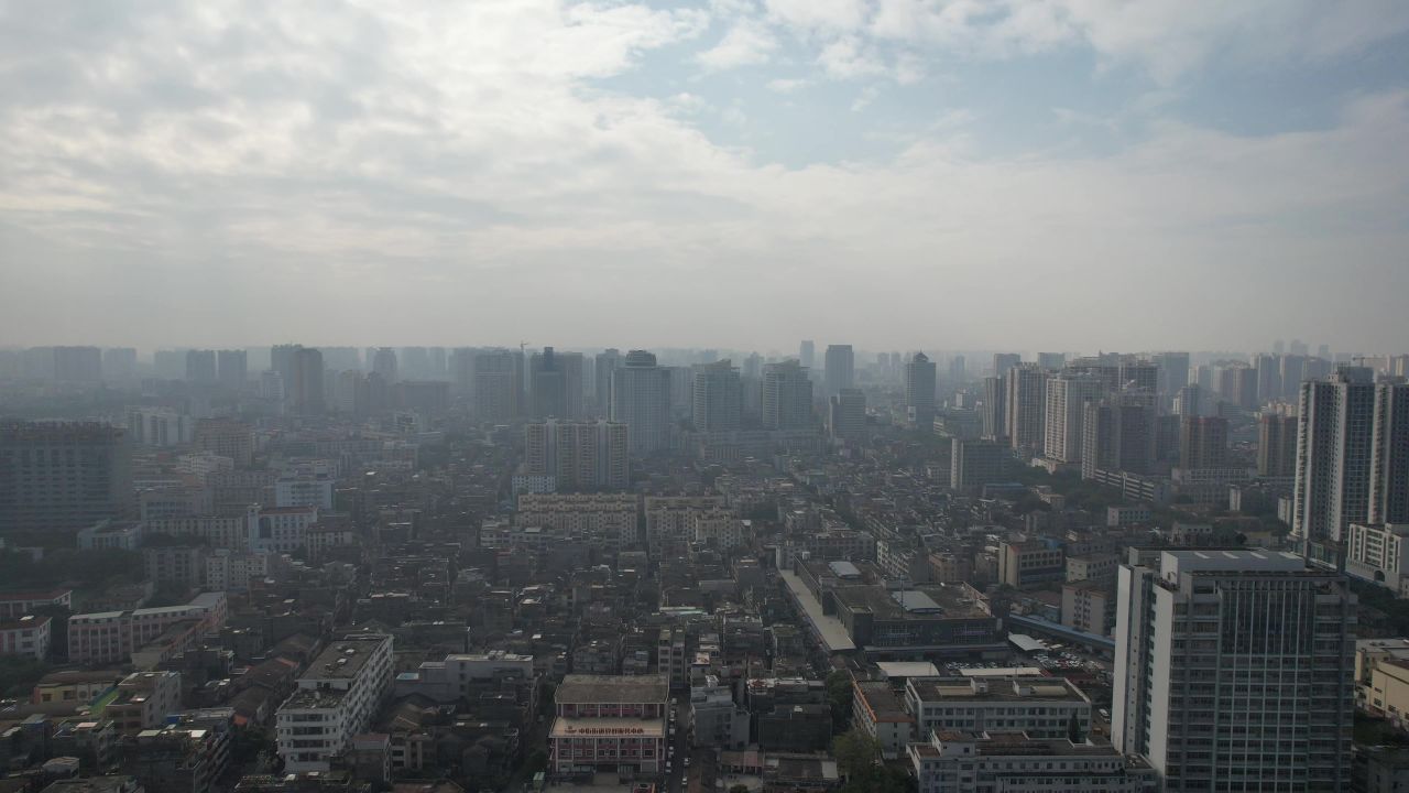 广西北海城市风景航拍 