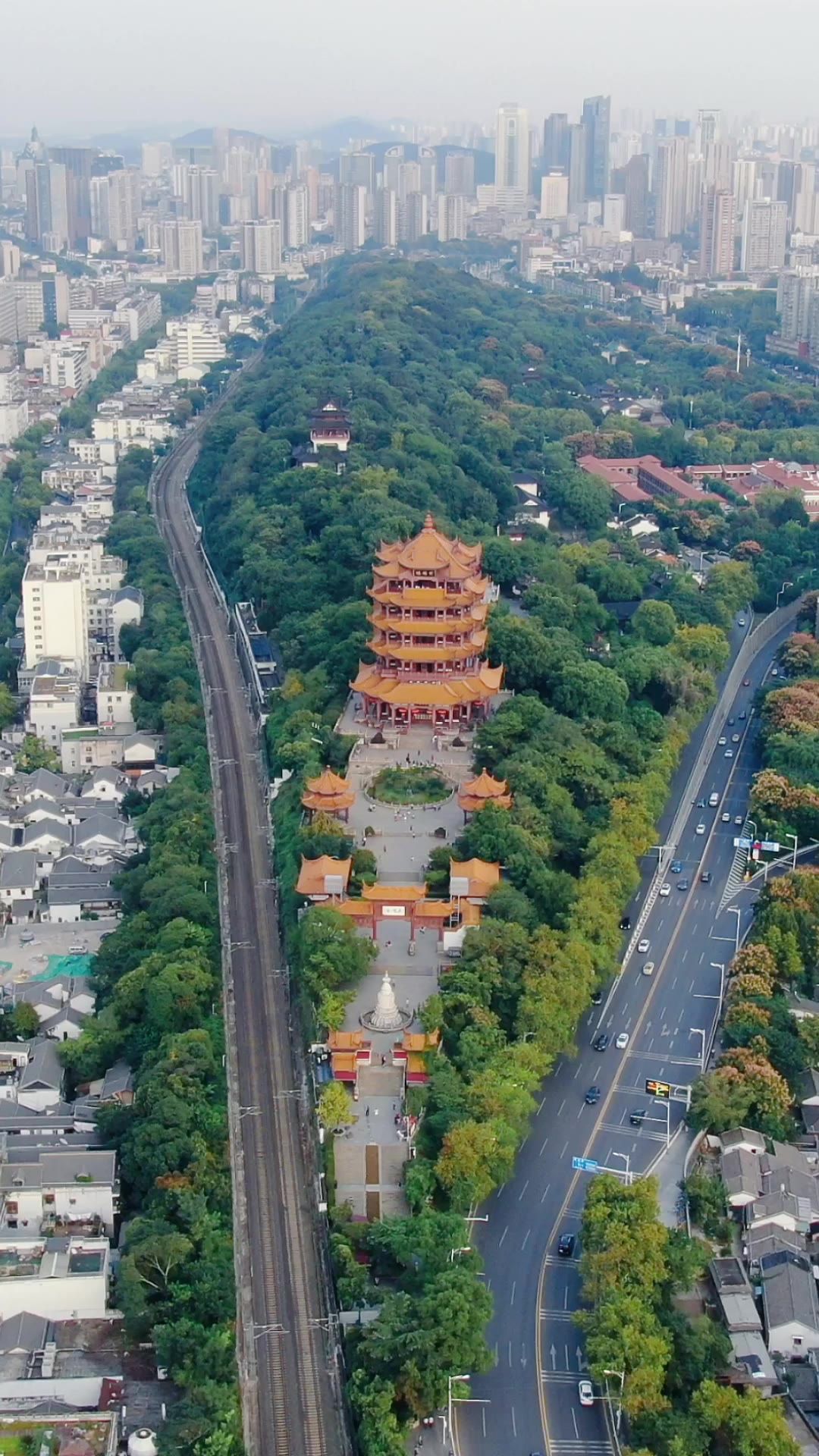  旅游景区武汉黄鹤楼5A景区竖屏