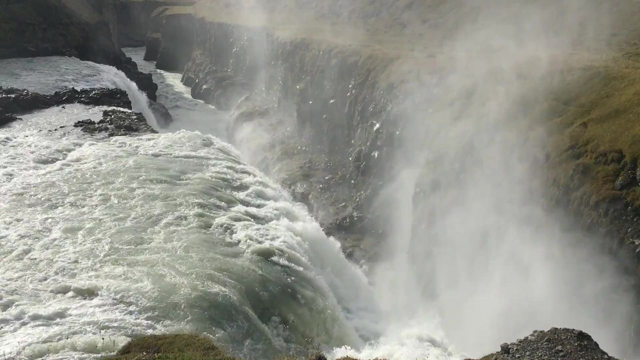 大瀑布冰岛水景观