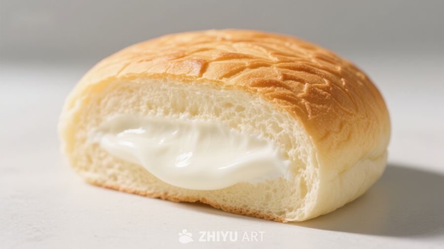 奶油面包切面展示