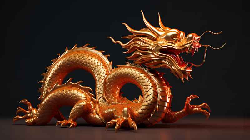 龙年，中国龙，背景图