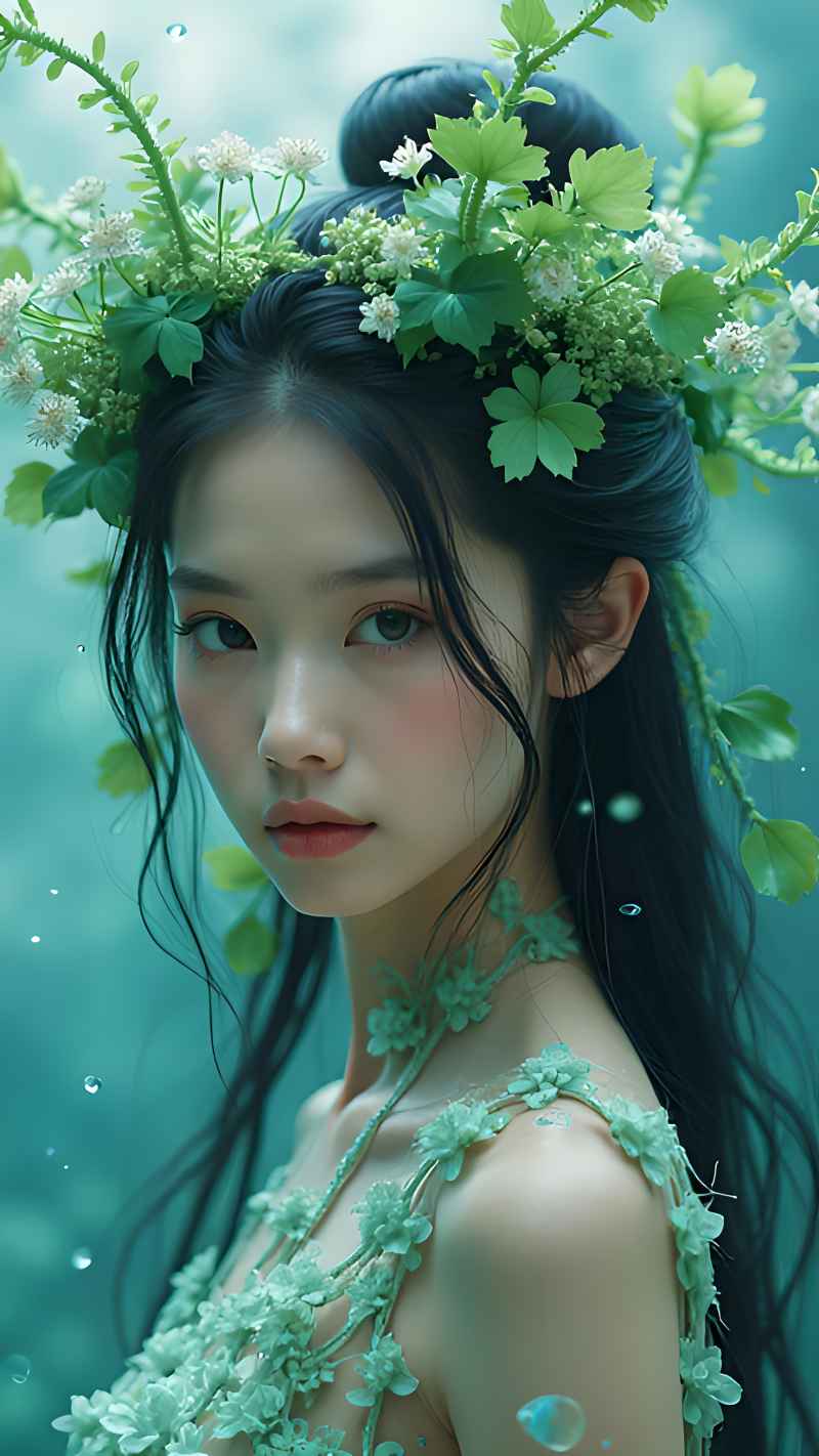 森林系列五颜六色古风艺术美女 77