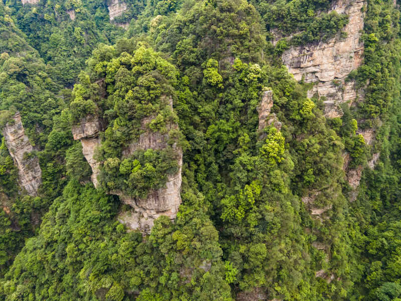 湖南张家界奇山山川 