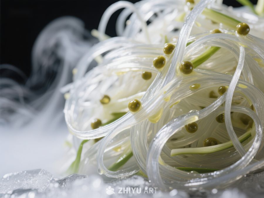 热气腾腾的绿豆芽拌粉丝 1302