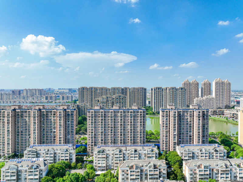 航拍昆山城市风光建筑大景 55