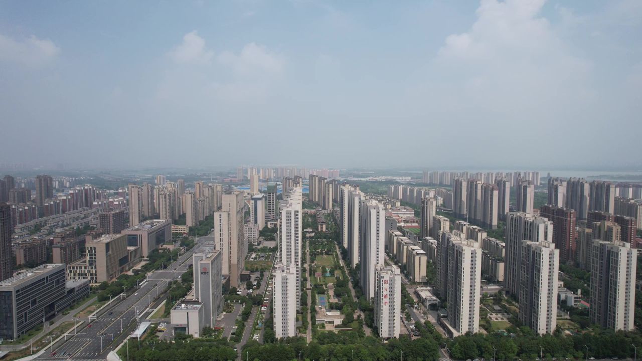 安徽滁州城市建设航拍 