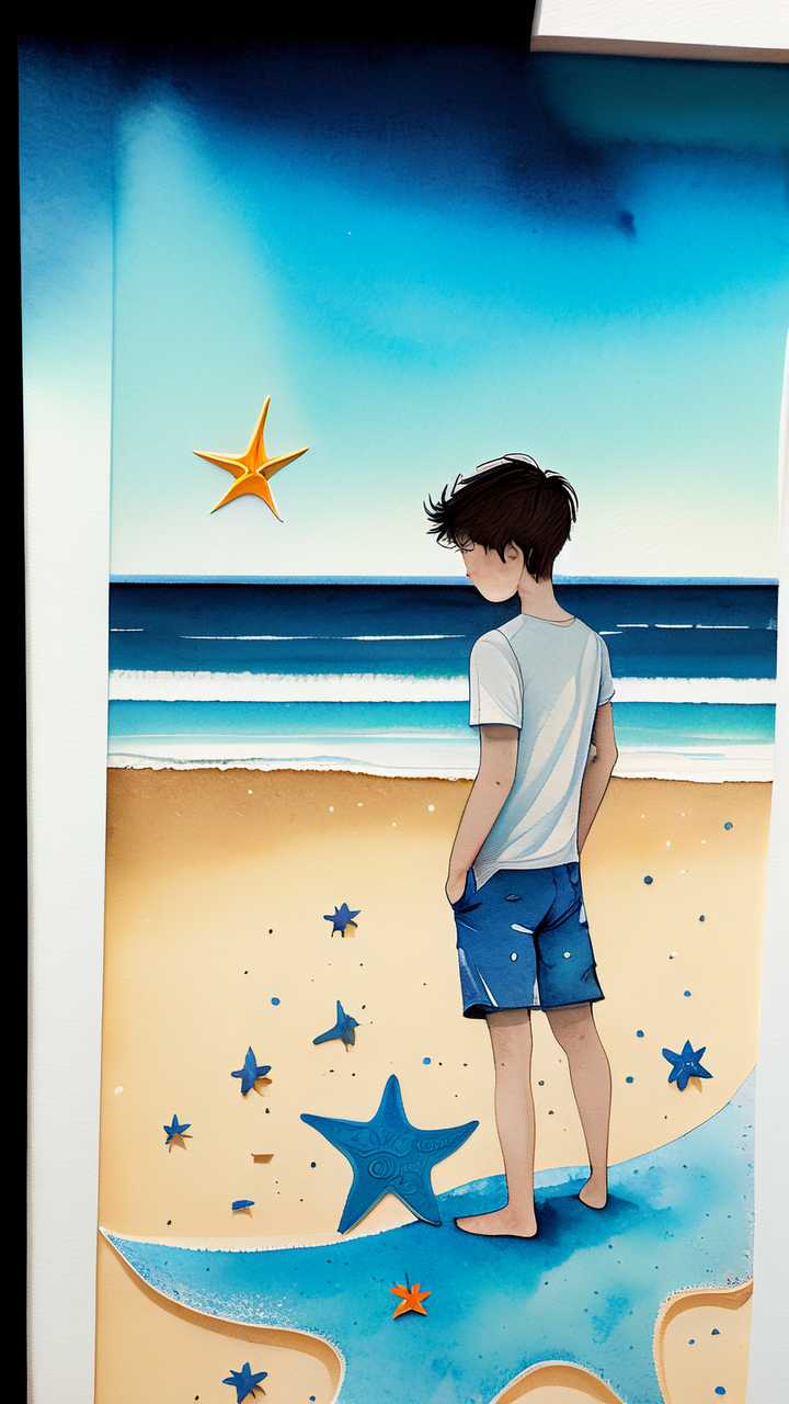 剪纸海报小暑插画海报