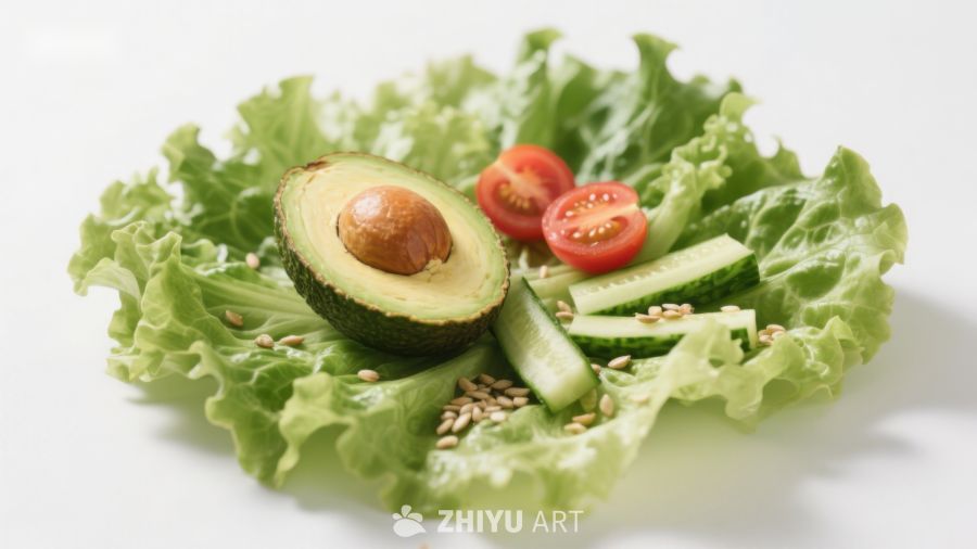 新鲜蔬菜沙拉特写