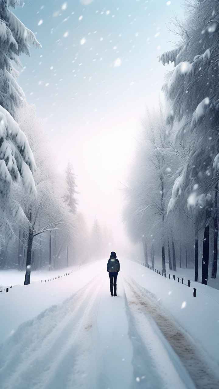 美丽冬季雪景 6