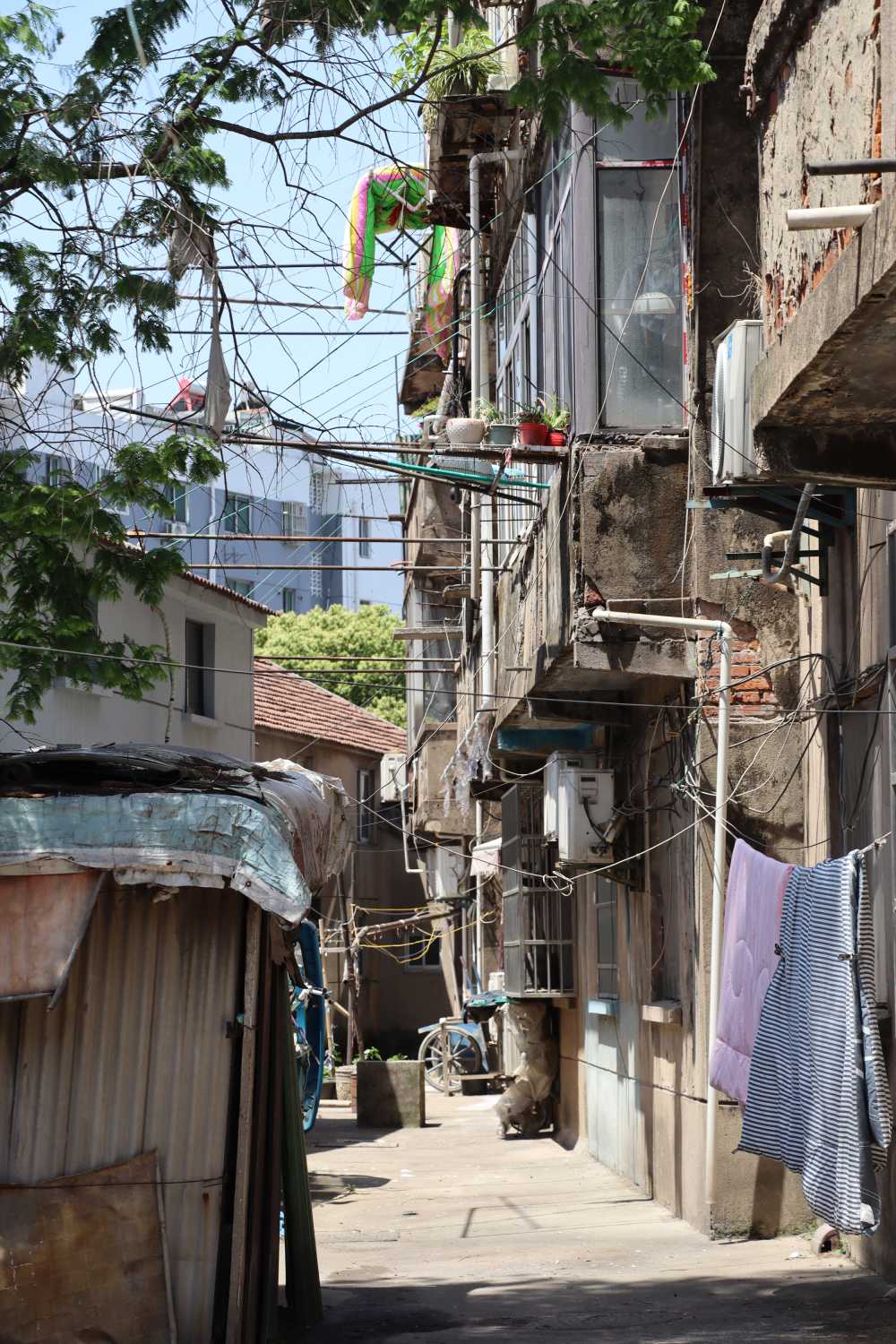 常州戚墅堰东街居民区一角