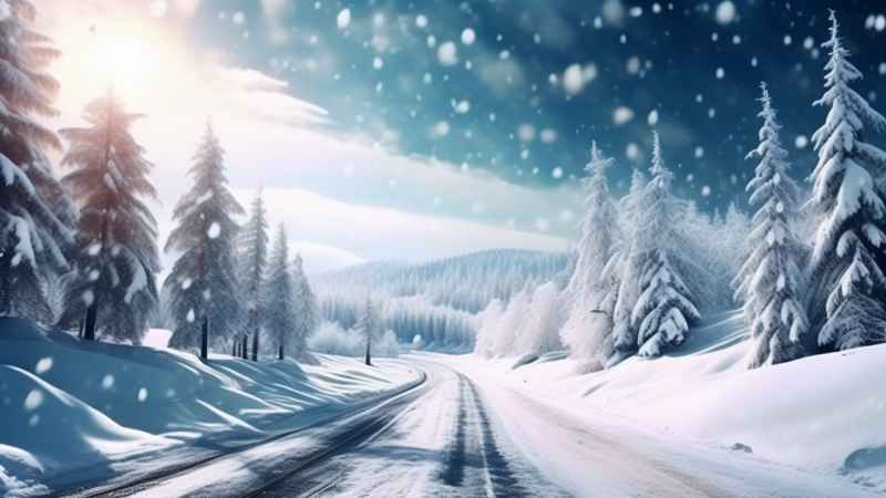 美丽冬季雪景 68