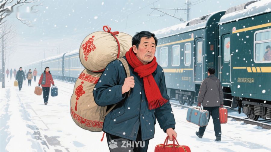 雪中行者：春运归途 1162