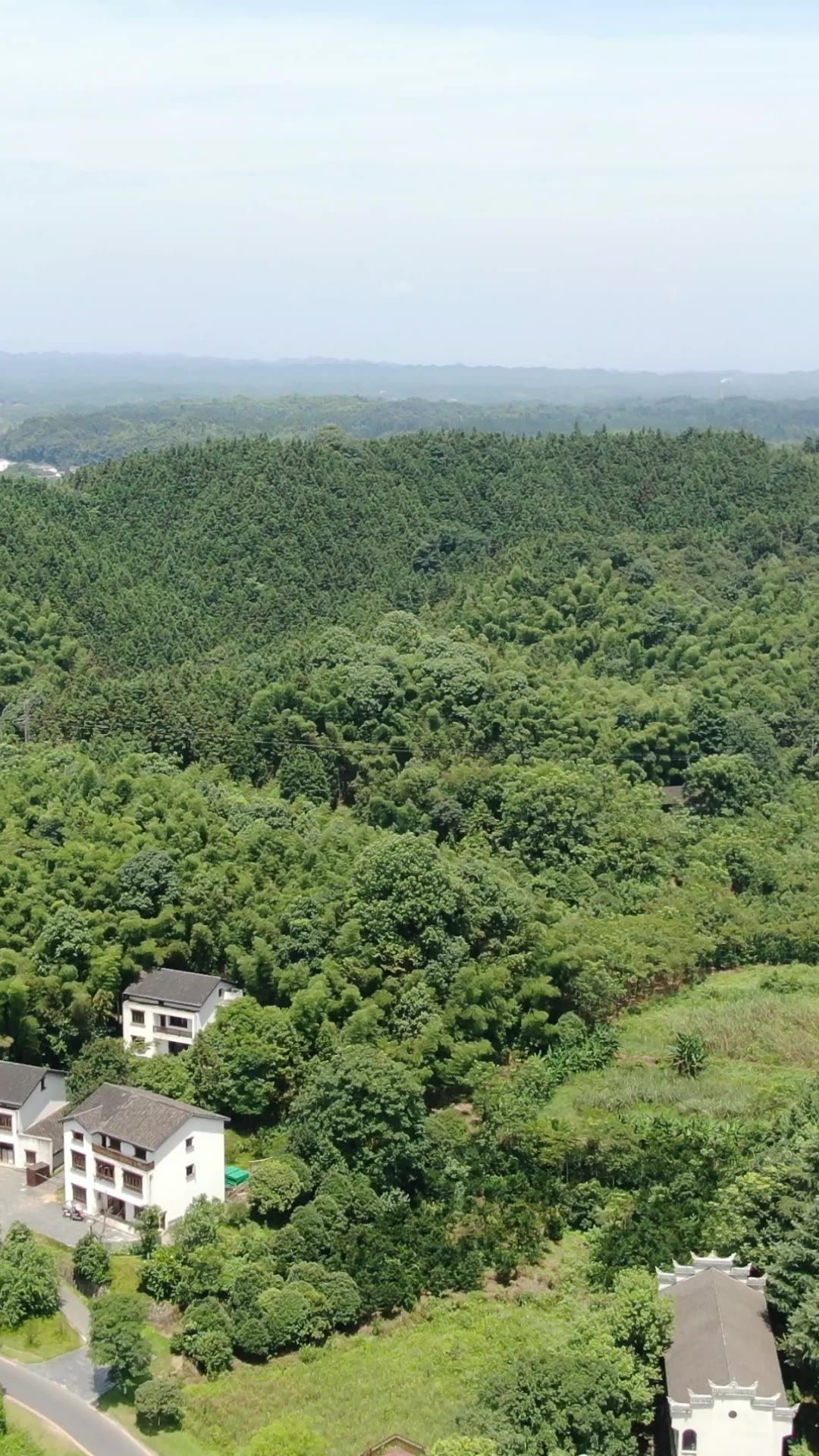  旅游景区湖南常德桃花源古镇竖屏航拍