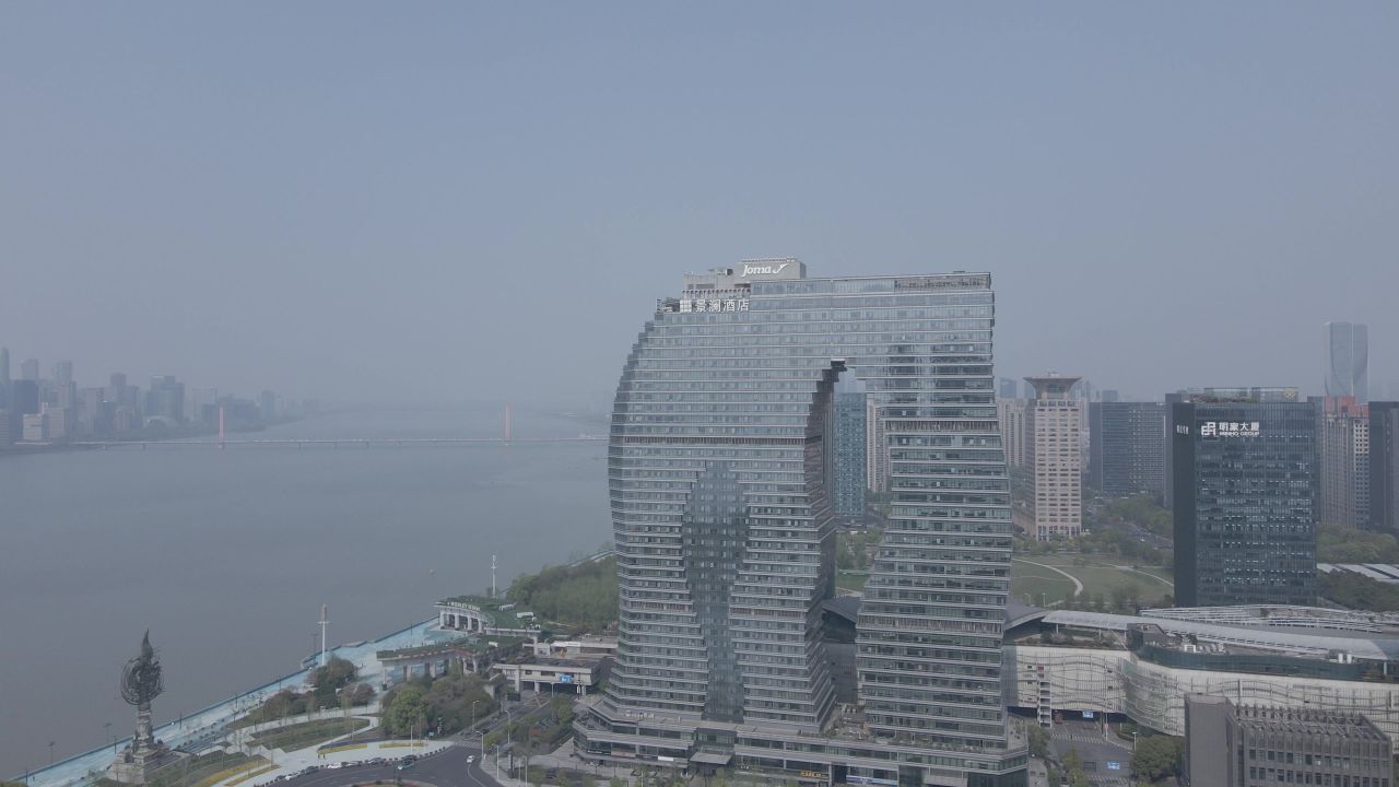 航拍-杭州-景澜酒店-城市-风景 6