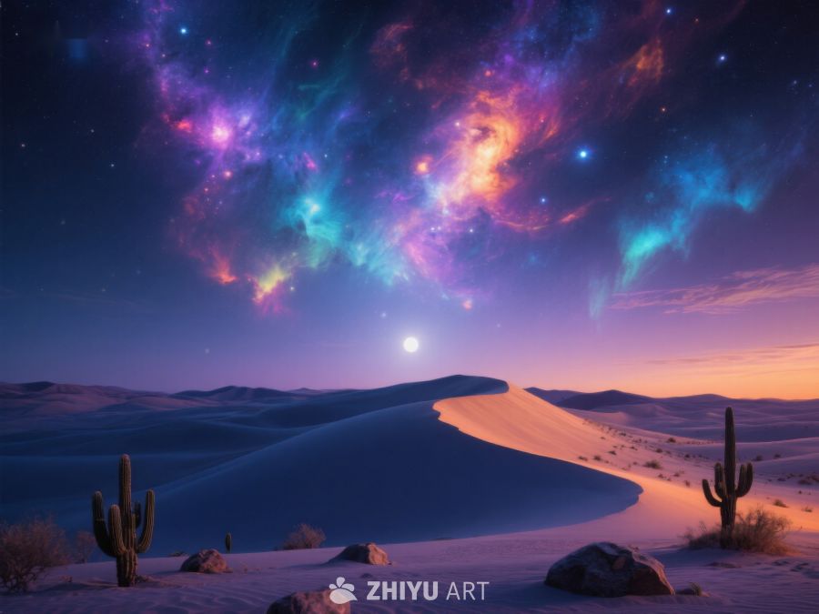 星空下的沙漠奇景 195