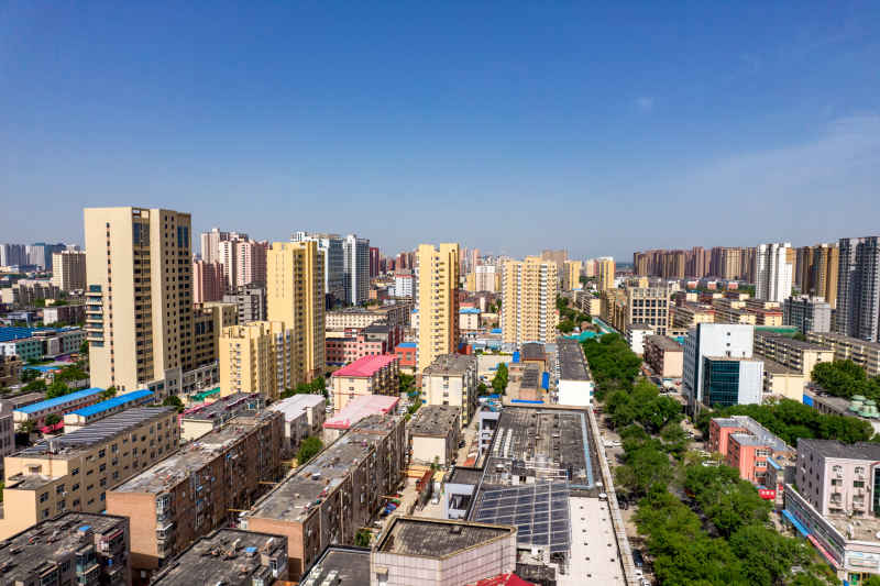 河北衡水火车站航拍摄影图