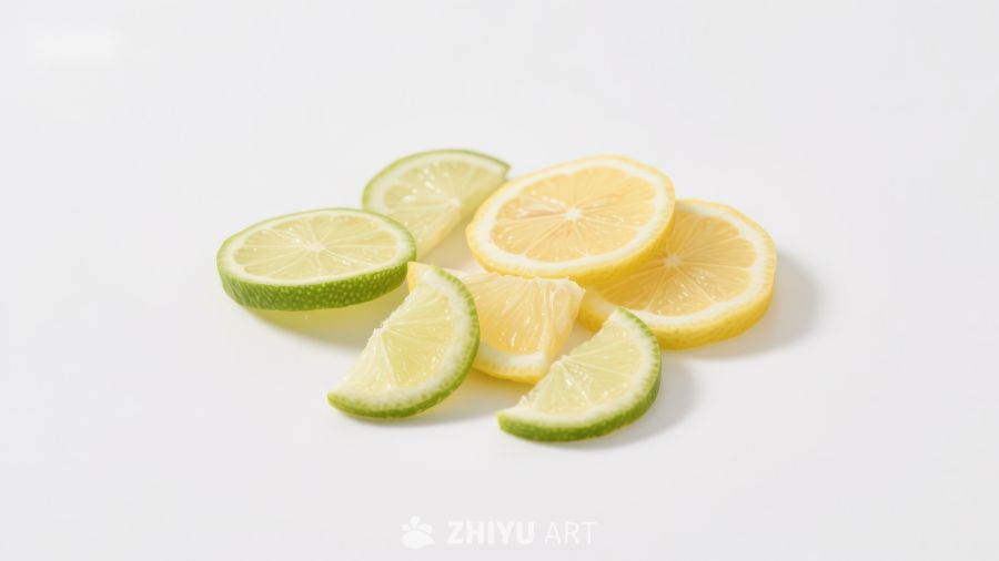 柠檬与青柠切片 284
