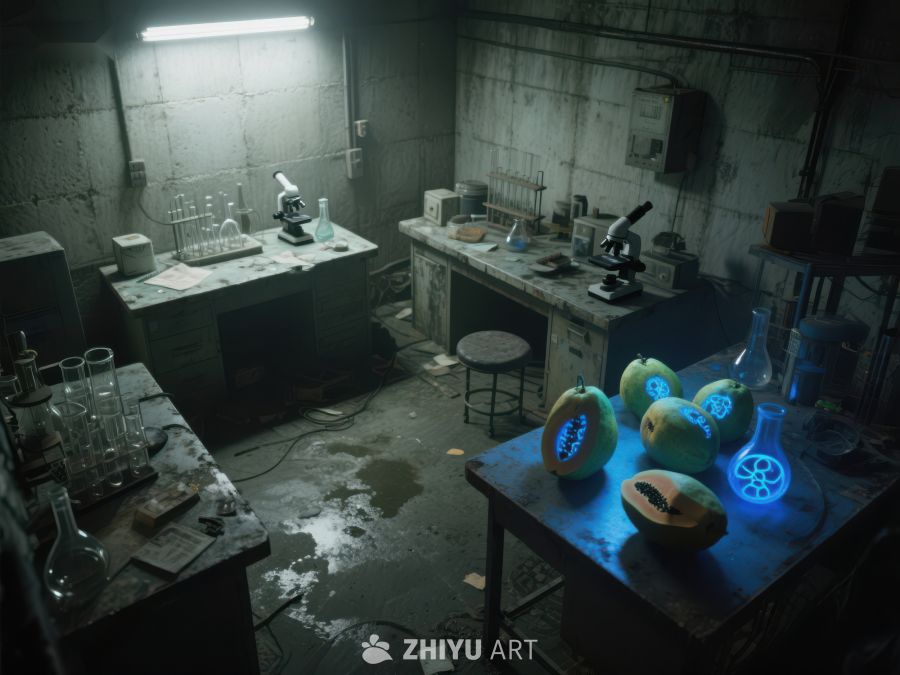 废弃实验室中的神秘发光物体 128