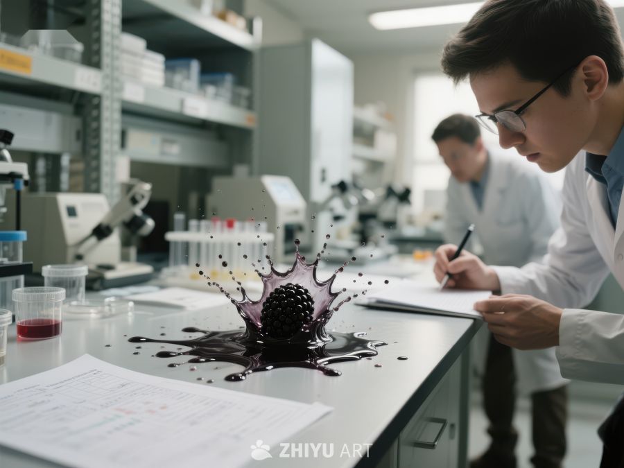 实验室中浆果汁意外溅洒 506