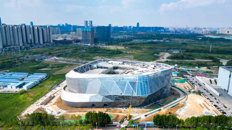 安徽合肥城市风光航拍图 