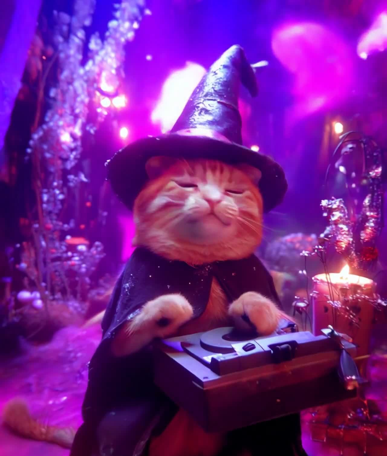 巫师猫咪DJ，万圣节派对音乐会！