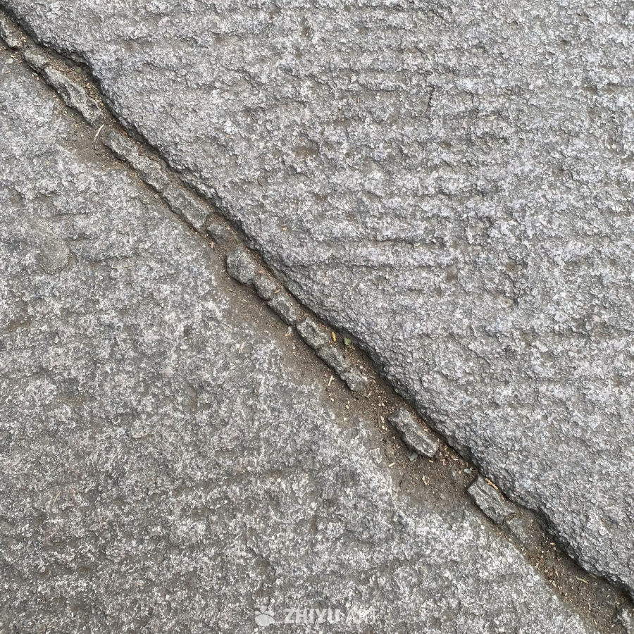 岩石裂纹特写