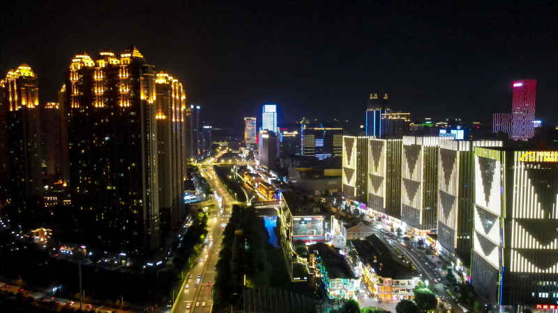 湖北武汉城市风光航拍摄影图
