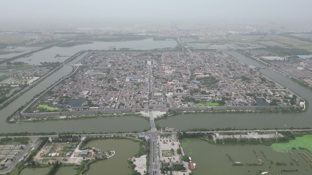  河北邯郸广府古城5A景区航拍