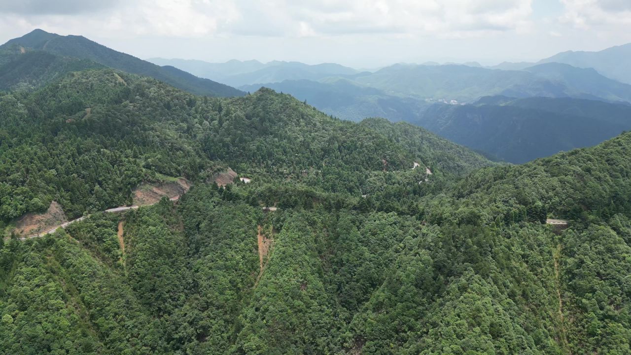 祖国大好河山壮丽山河蓝天白云航拍 