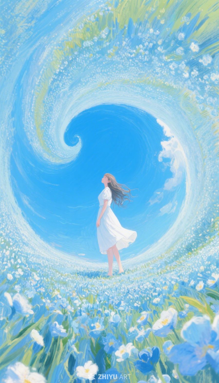 莫奈风格下的女孩 3