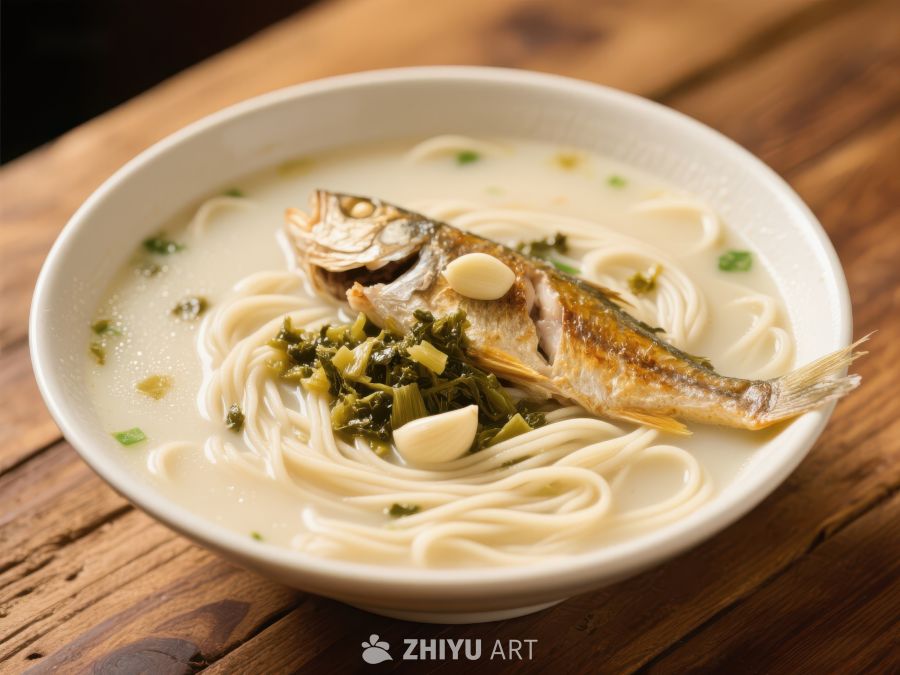 鱼汤面：鲜美鱼汤搭配细滑面条 1116