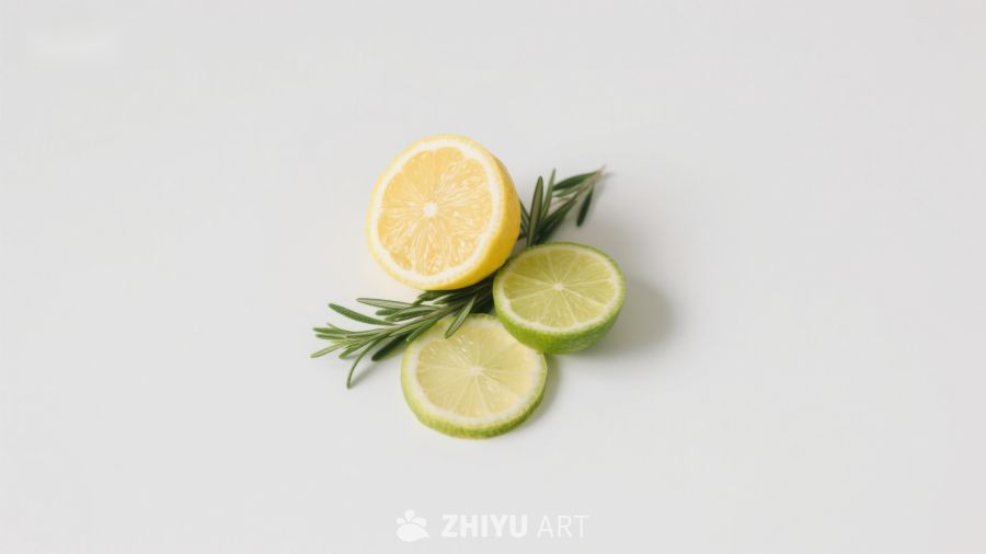 柠檬青柠与迷迭香的清新组合
