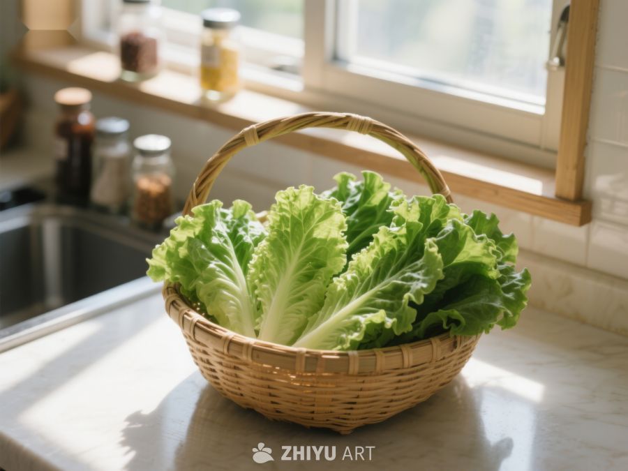 厨房窗边的生菜篮 55