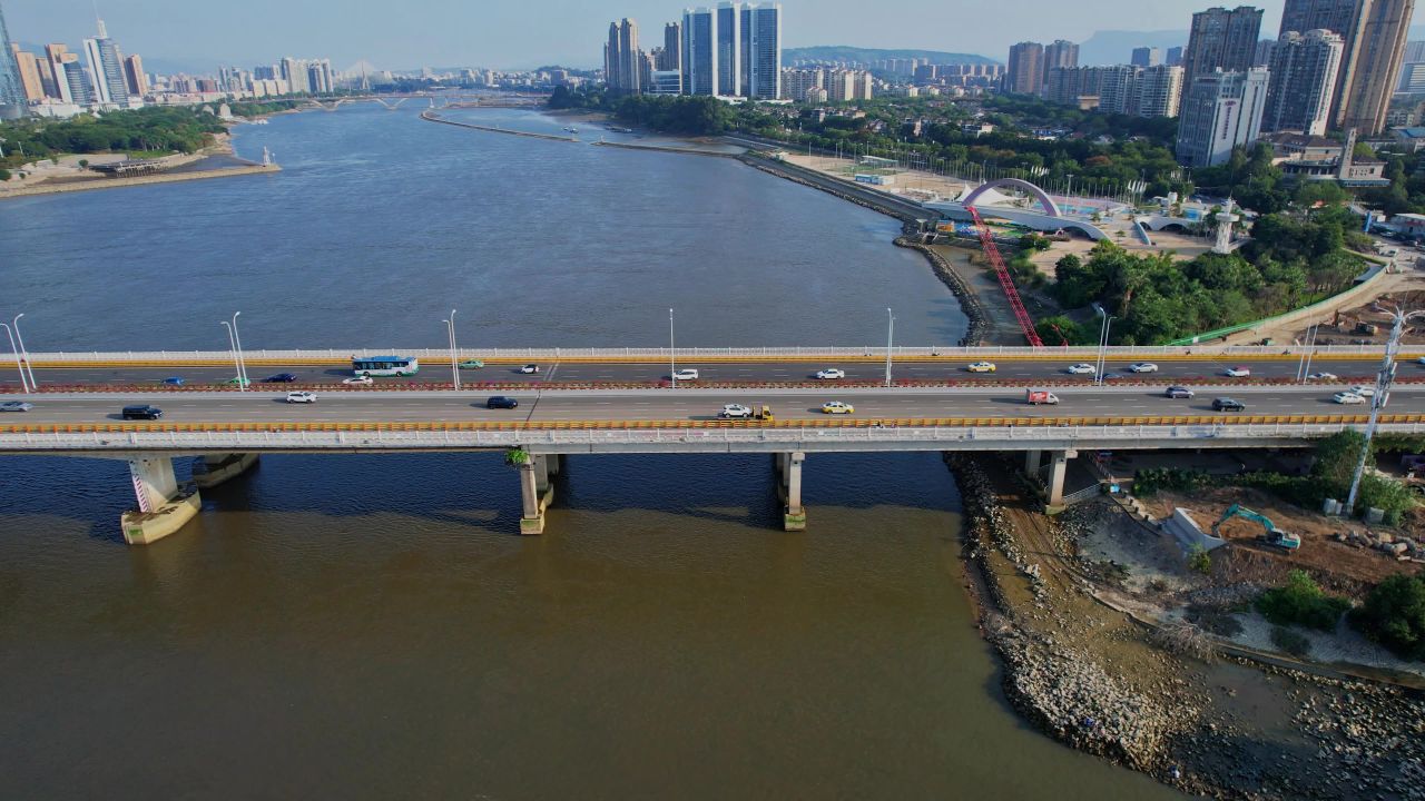 航拍福州金山大桥景观 2