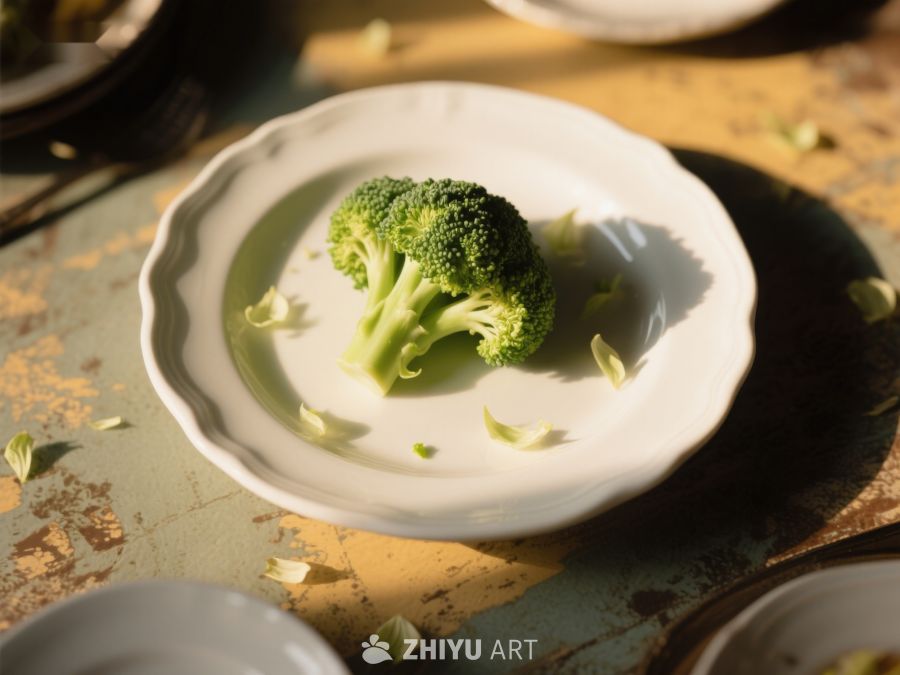 盘中新鲜西兰花 94