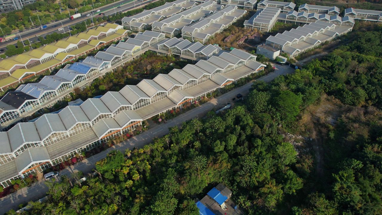 航拍福州花卉产业园景观 3